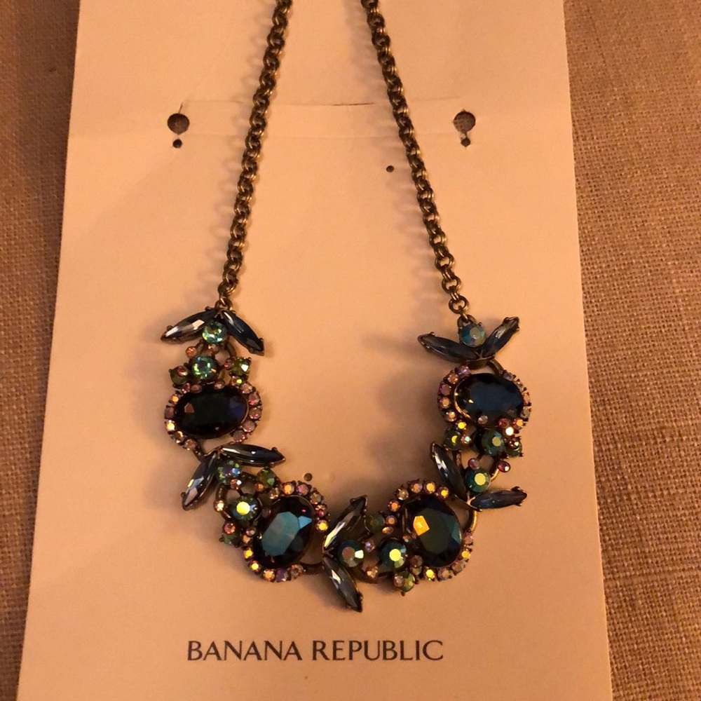 Banana Republic jeweled Bug necklace